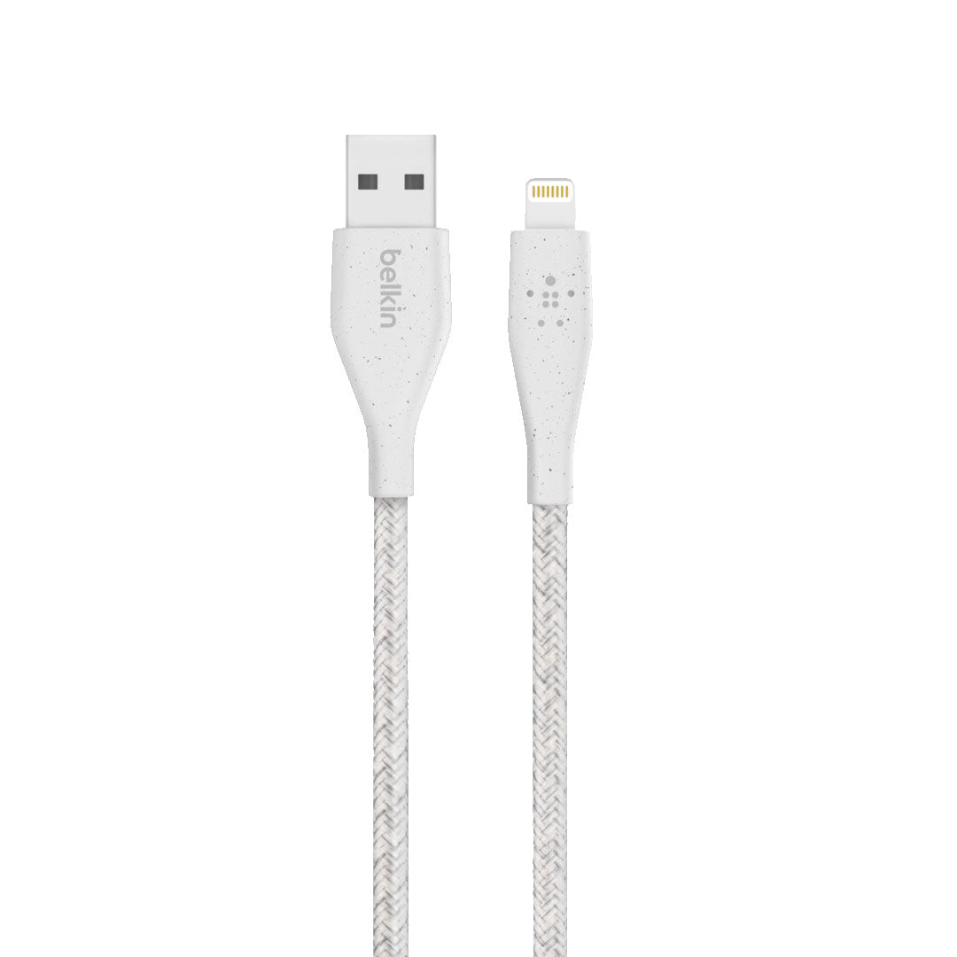 Belkin Duratek Plus Lightning to USB-A Cable ( 1.2m ) - White (Barcode: 745883769575 )