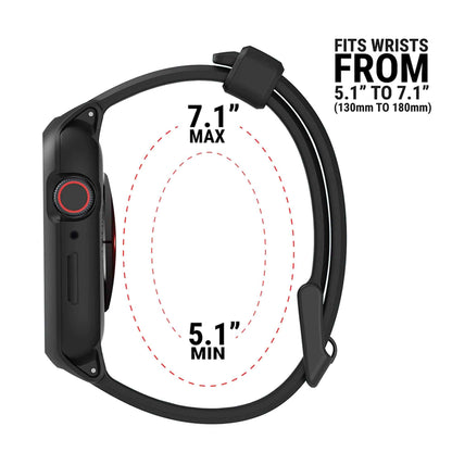 Catalyst Active Defense Case for Apple Watch Series 7 ( 45mm ) - with intergrade bands - Stealth Black (Barcode: 840625112432 )