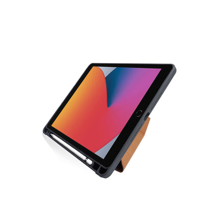 Monocozzi LUCID Folio for iPad 10.2" - 10.2 inch ( 7 - 8 - 9 Gen ) Ultra Light Folio Case with Apple Pencil Slot  - Tan (Barcode: 4895199107649 ) - Forexengineer -Malaysia- 4895199107649