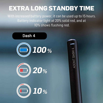 Adonit Dash 4 Stylus Pen - Graphite Black