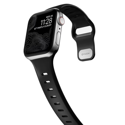 Nomad Sport Slim Band for Apple Watch 41mm - 40mm - 38mm ( Series SE - 7 - 6 - 5 - 4 - 3 - 2 - 1 ) - Black ( Barcode: 856500011530 ) - Forexengineer -Malaysia- 856500011530