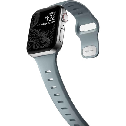 [ONLINE EXCLUSIVE] Nomad Sport Slim Band for Apple Watch 41mm - 40mm - 38mm ( Series SE - 7 - 6 - 5 - 4 - 3 - 2 - 1 ) - Glacier Blue ( Barcode: 856500011394 )