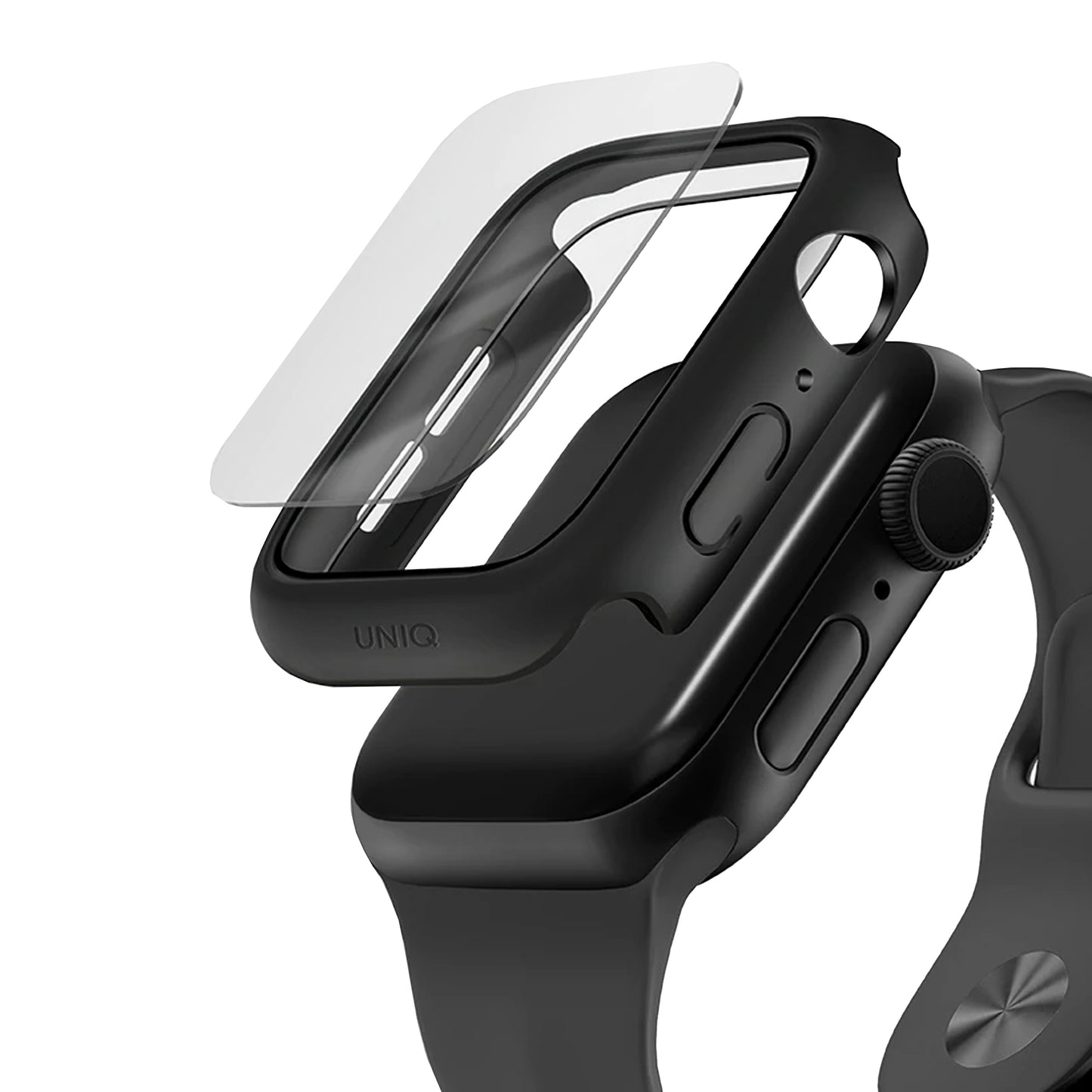 UNIQ Nautic Case for Apple Watch Series 6 - SE - 5 - 4 ( 44mm ) - Black (Barcode: 8886463677650 )