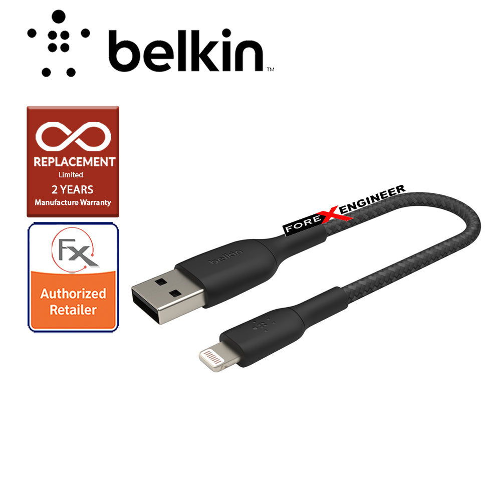 Belkin BOOST↑CHARGE™ Braided Lightning to USB-A Cable 1M - Black (Barcode : 745883788729 )