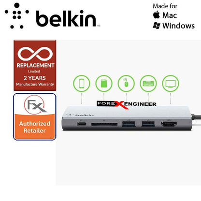 Belkin USB-C™ Multimedia Hub - Multiple Ports for USB-C Devices (Barcode : 745883708673 )