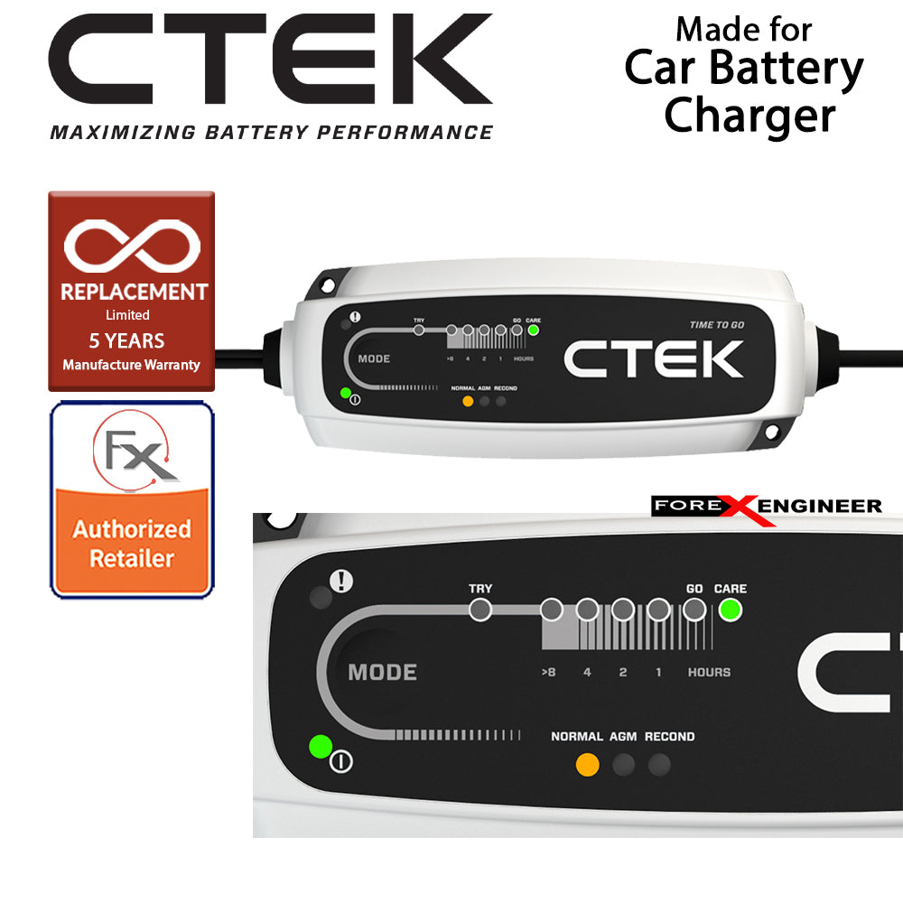 CTEK - CT5 TIME TO GO UK (5.0 A) 12V - Smart Battery Charger (Petrol-Diesel)