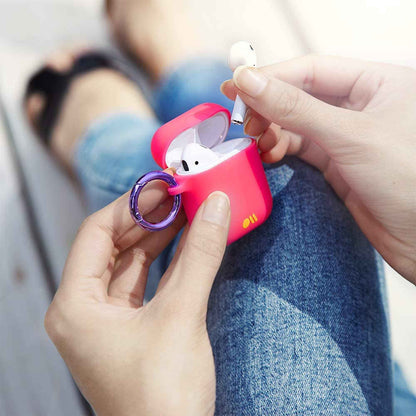 Case Mate Hook Ups Case for Airpods 1 - 2 - Living Coral Light Pink (Barcode: 846127185349 )