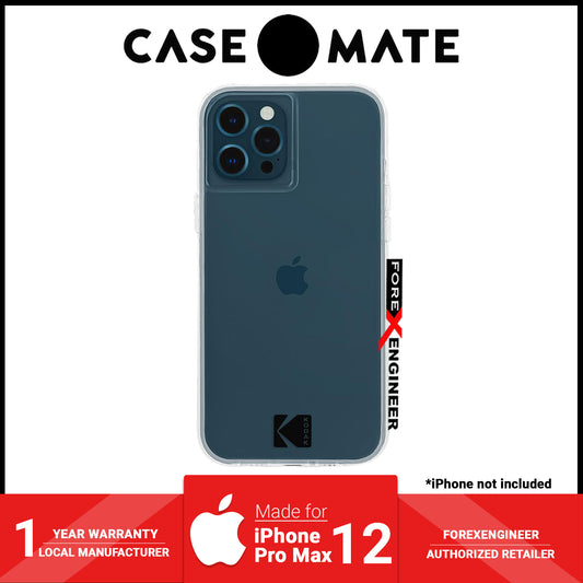 Case Mate KODAK for iPhone 12 Pro Max 6.7 5G - Clear Case with Logo (Barcode: 840171700367 )