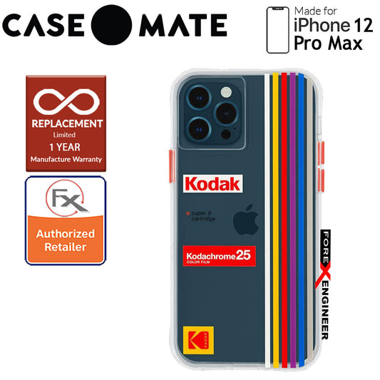 Case Mate KODAK with MicroPel for iPhone 12 Pro Max 5G 6.7" - White Kodachrome Super 8 (Barcode: 840171700374 )