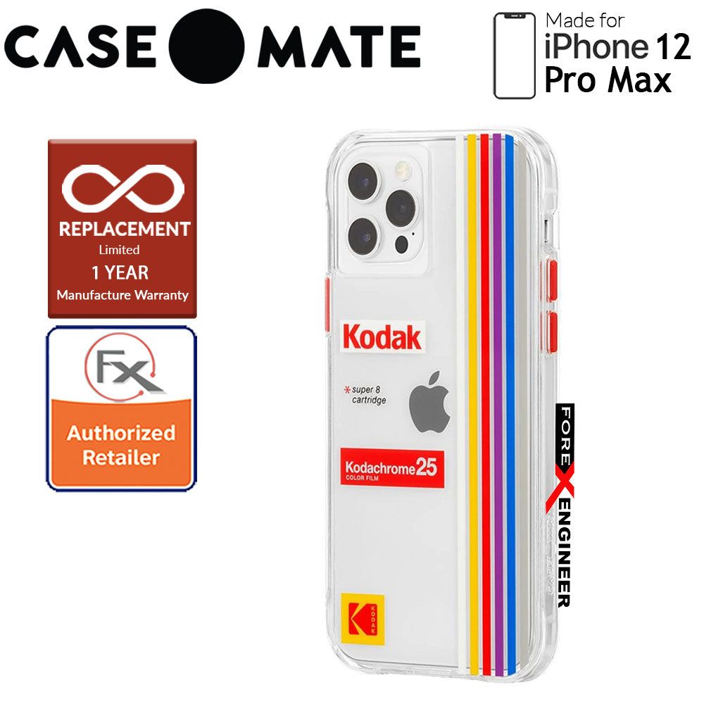 Case Mate KODAK with MicroPel for iPhone 12 Pro Max 5G 6.7" - White Kodachrome Super 8 (Barcode: 840171700374 )