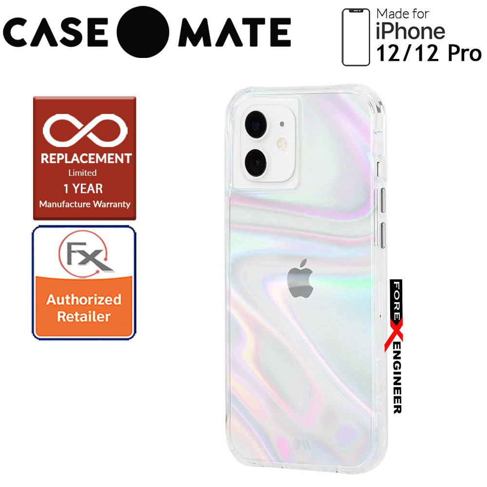 [RACKV2_CLEARANCE] Case Mate Soap Bubble with MicroPel for iPhone 12 - 12 Pro 5G 6.1" (Barcode: 846127196147 )
