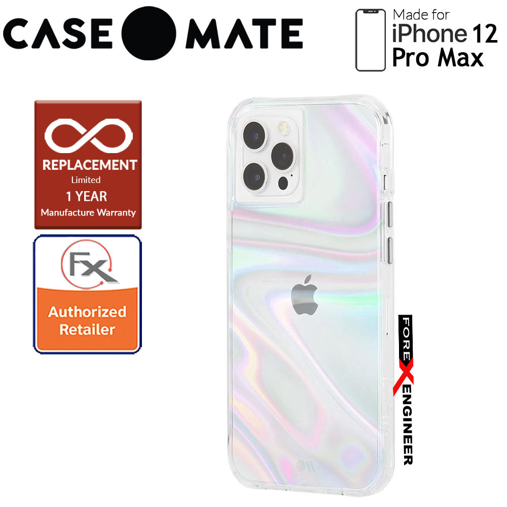 [RACKV2_CLEARANCE] Case Mate Soap Bubble with MicroPel for iPhone 12 Pro Max 5G 6.7" (Barcode: 846127195799 )