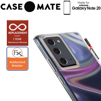Case Mate Soap Bubble for Samsung Galaxy Note 20 5G - with Micropel antimicrobial protection ( Iridescent ) ( Barcode : 846127195195 )