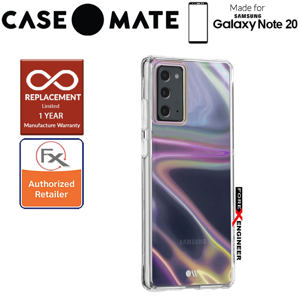Case Mate Soap Bubble for Samsung Galaxy Note 20 5G - with Micropel antimicrobial protection ( Iridescent ) ( Barcode : 846127195195 )