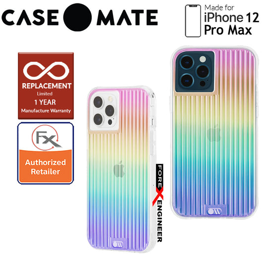 Case Mate Tough Groove for iPhone 12 Pro Max 5G 6.7" - Irisdescent with MicroPel (Barcode: 846127195843 )