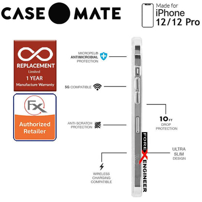 [RACKV2_CLEARANCE] Case Mate Twinkle Crystal with MicroPel for iPhone 12 - 12 Pro  5G 6.1" - Stardust (Barcode: 846127196208 )