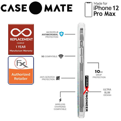 [RACKV2_CLEARANCE] Case Mate Twinkle Ombré with MicroPel for iPhone 12 Pro Max 5G 6.7" -  Confetti (Barcode : 846127197045 )