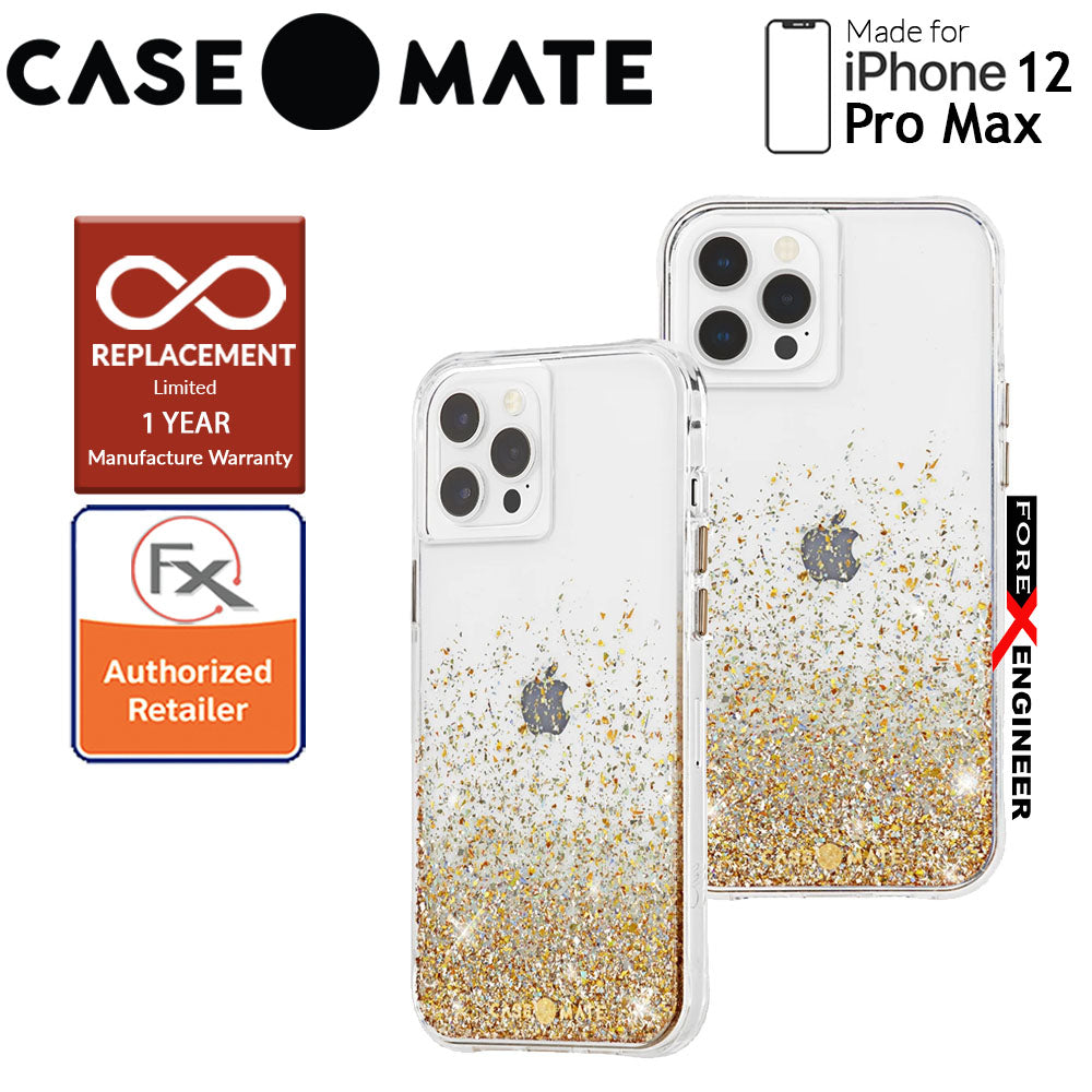 Case Mate Twinkle Ombré with MicroPel for iPhone 12 Pro Max 5G 6.7" -  Gold (Barcode : 846127198059 )