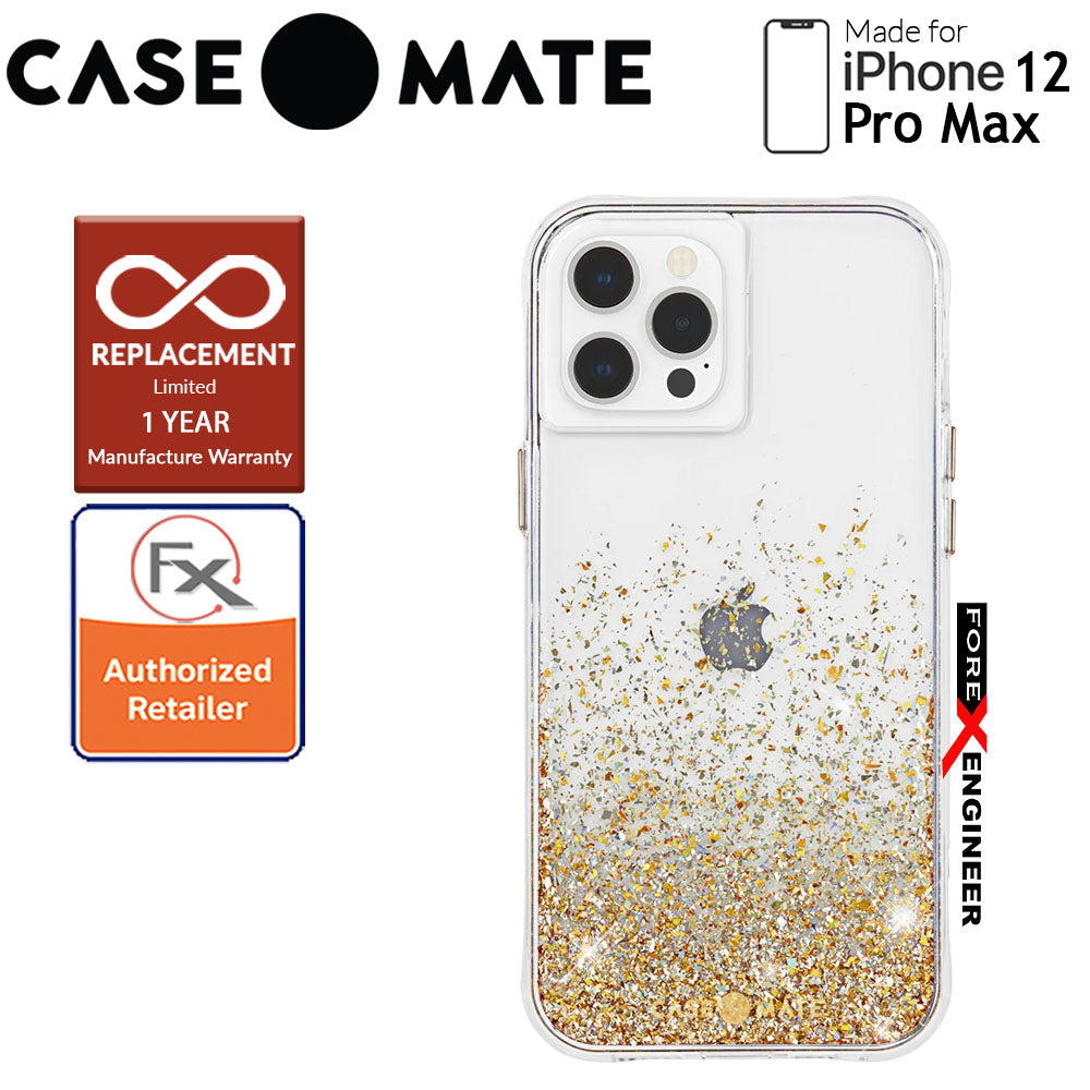 Case Mate Twinkle Ombré with MicroPel for iPhone 12 Pro Max 5G 6.7" -  Gold (Barcode : 846127198059 )