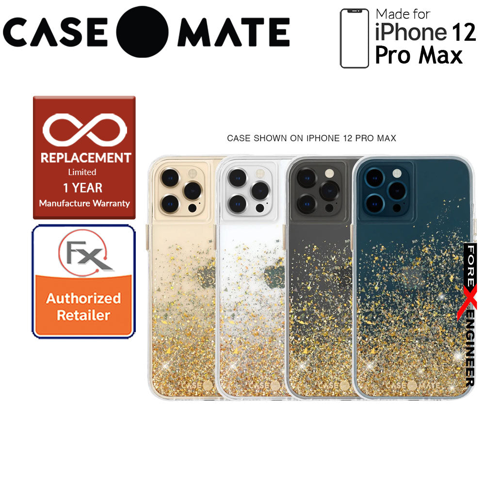 Case Mate Twinkle Ombré with MicroPel for iPhone 12 Pro Max 5G 6.7" -  Gold (Barcode : 846127198059 )