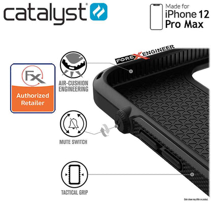 [RACKV2_CLEARANCE] Catalyst Vibe for iPhone 12 Pro Max 5G 6.7" - Stealth Black (Barcode : 840625106691 )