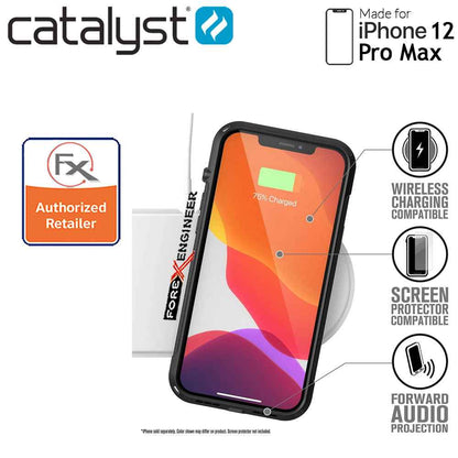 [RACKV2_CLEARANCE] Catalyst Vibe for iPhone 12 Pro Max 5G 6.7" - Stealth Black (Barcode : 840625106691 )