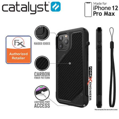 [RACKV2_CLEARANCE] Catalyst Vibe for iPhone 12 Pro Max 5G 6.7" - Stealth Black (Barcode : 840625106691 )