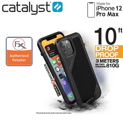 [RACKV2_CLEARANCE] Catalyst Vibe for iPhone 12 Pro Max 5G 6.7" - Stealth Black (Barcode : 840625106691 )