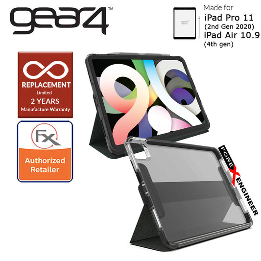 Gear4 Brompton + Folio for iPad Air 10.9" ( 5th - 4th Gen )  ( 2022 - 2020 ) - iPad Pro 11 (2nd Gen 2020)  - Smoke Color (Barcode : 840056132948 )