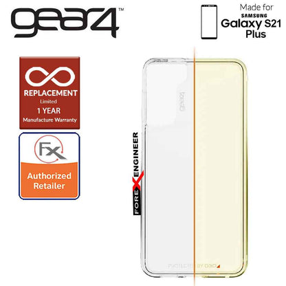 Gear4 Crystal Palace for Samsung Galaxy S21 Plus - D3O Material Technology - Drop Resistant Up to 4 meters - Clear (Barcode : 840056108592 )