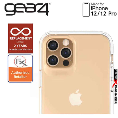 Gear4 Crystal Palace for iPhone 12 - 12 Pro  5G 6.1" - D3O Material Technology - Drop Resistant Up to 4 meters (Clear) (Barcode : 840056127999 )