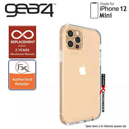 [RACKV2_CLEARANCE] Gear4 Crystal Palace for iPhone 12 Mini  5G 5.4" - D3O Material Technology - Drop Resistant Up to 4 meters (Clear) (Barcode : 840056127883 )