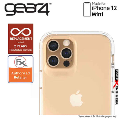 [RACKV2_CLEARANCE] Gear4 Crystal Palace for iPhone 12 Mini  5G 5.4" - D3O Material Technology - Drop Resistant Up to 4 meters (Clear) (Barcode : 840056127883 )