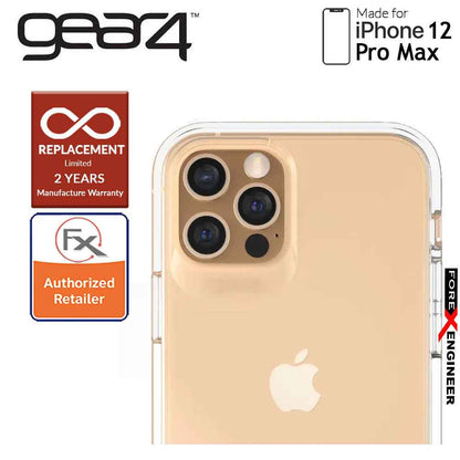Gear4 Crystal Palace for iPhone 12 Pro Max 5G 6.7" - D3O Material Technology - Drop Resistant Up to 4 meters (Clear) (Barcode : 840056128217 )