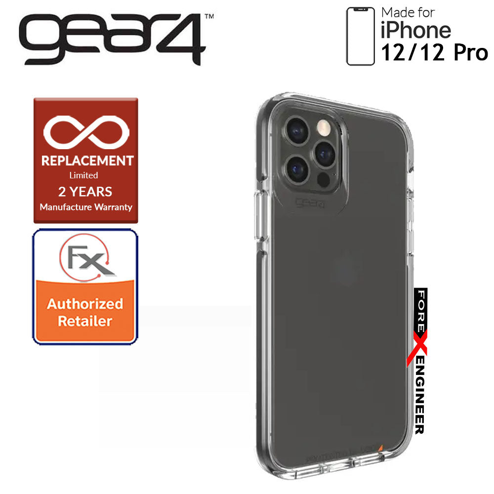 Gear4 Piccadilly for iPhone 12 - 12 Pro  5G 6.1" - D3O Material Technology - Drop Resistant Up to 4 meters (Black) (Barcode : 840056128019 )