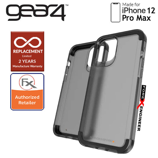 Gear4 Wembley Palette for iPhone 12 Pro Max 5G 6.7" - D3O Material Technology & Drop Resistant Up to 4 meters - Smoke (Barcode : 840056128170 )