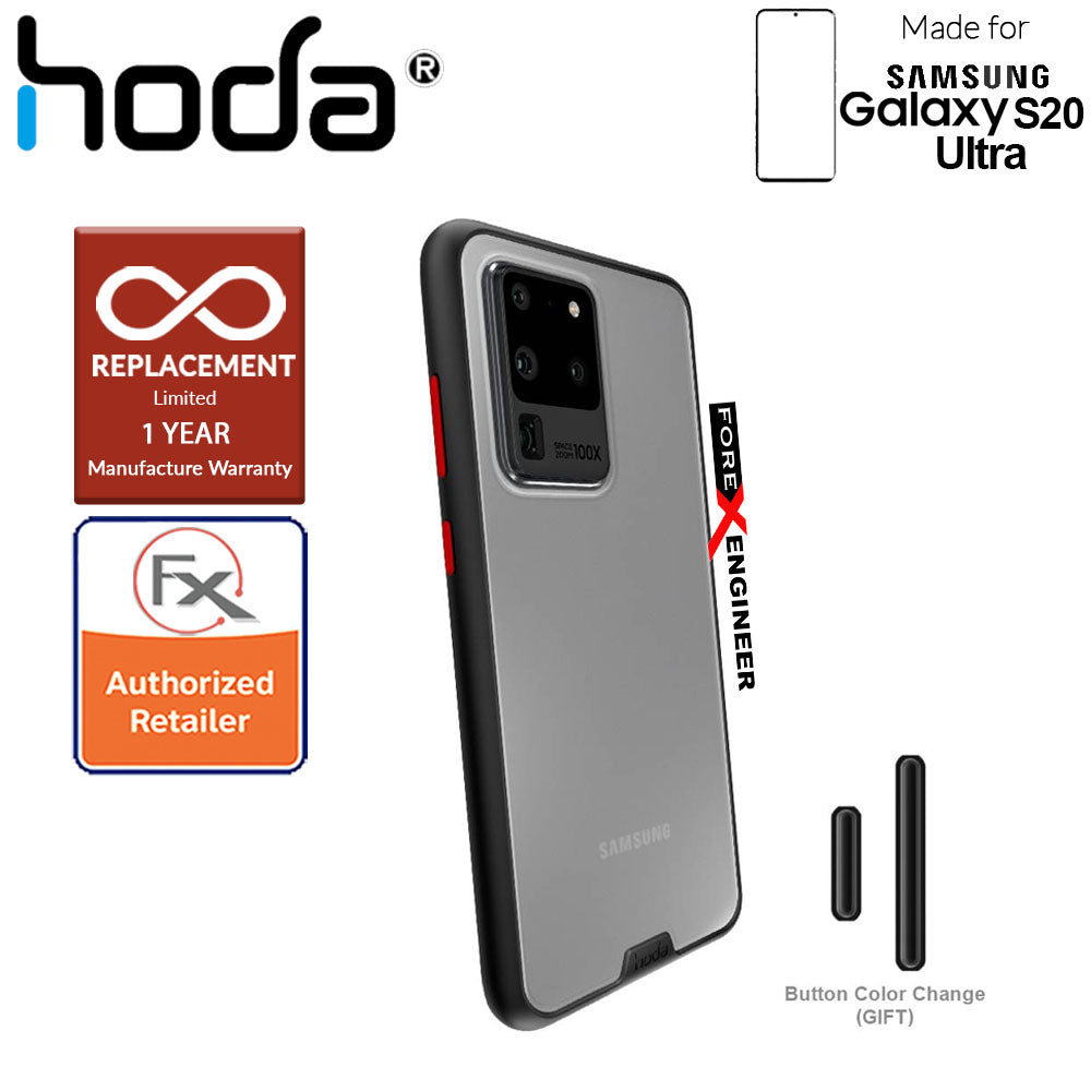 Hoda Rough Military Case for Samsung Galaxy S20 Ultra 6.9" - Military Drop Protection ( Black ) ( Barcode: 4713381516133 )