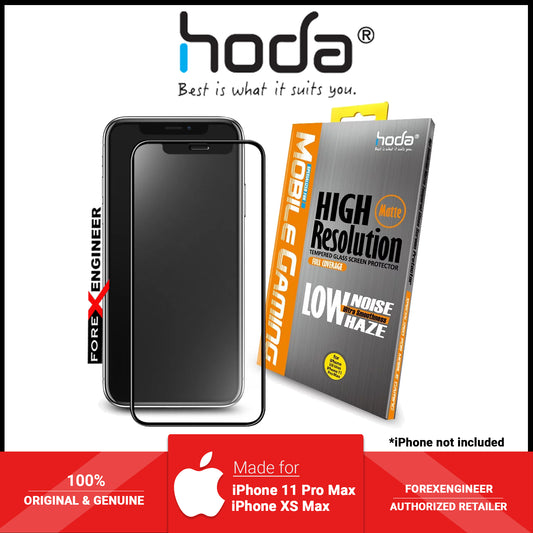 Hoda Screen Protector for iPhone 11 Pro Max - Xs Max - 2.5D 0.33mm Full Coverage Tempered Glass - Matte (Barcode: 4713381514689 )