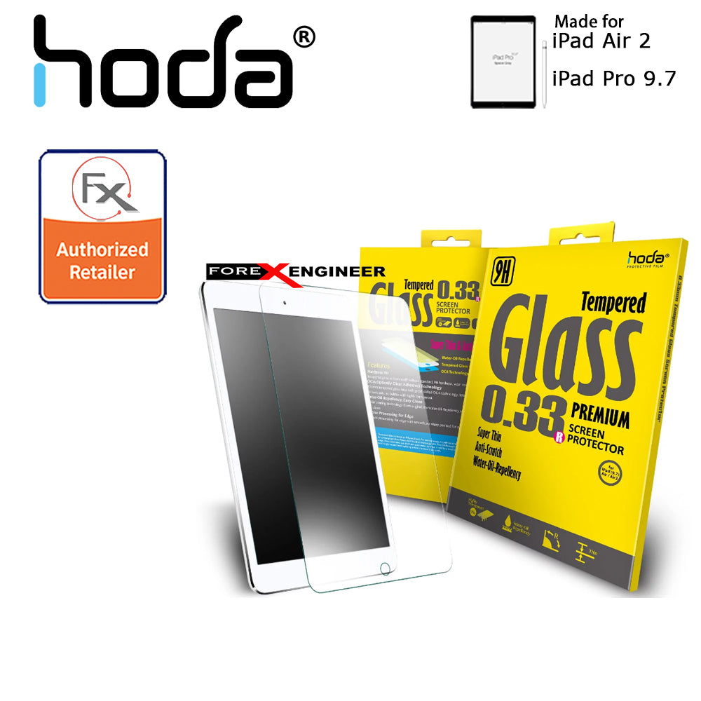 Hoda Tempered Glass for iPad Air 2 - iPad Pro 9.7 inch ( 2017 - 2018 ) - Clear (Barcode : 4716171273070)