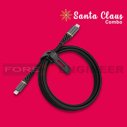 [Santa Claus COMBO] Nomad Base Station Apple Watch V2 + Otterbox Premium USB-C to Lightning (Barcode: 856500018256 + 840104218228 )