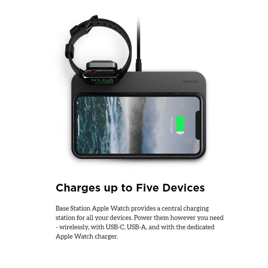 [Santa Claus COMBO] Nomad Base Station Apple Watch V2 + Otterbox Premium USB-C to Lightning (Barcode: 856500018256 + 840104218228 )