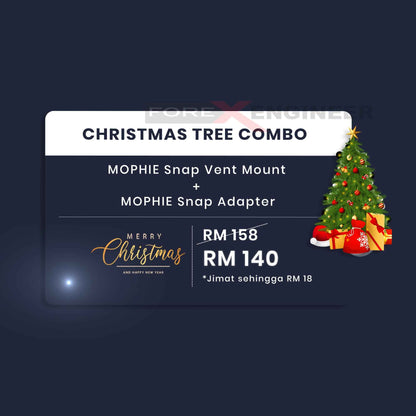 [Christmas Tree COMBO] Mophie Snap Vent Mount + Mophie Snap Adapter (Barcode: 840056140066 + 840056140684 )