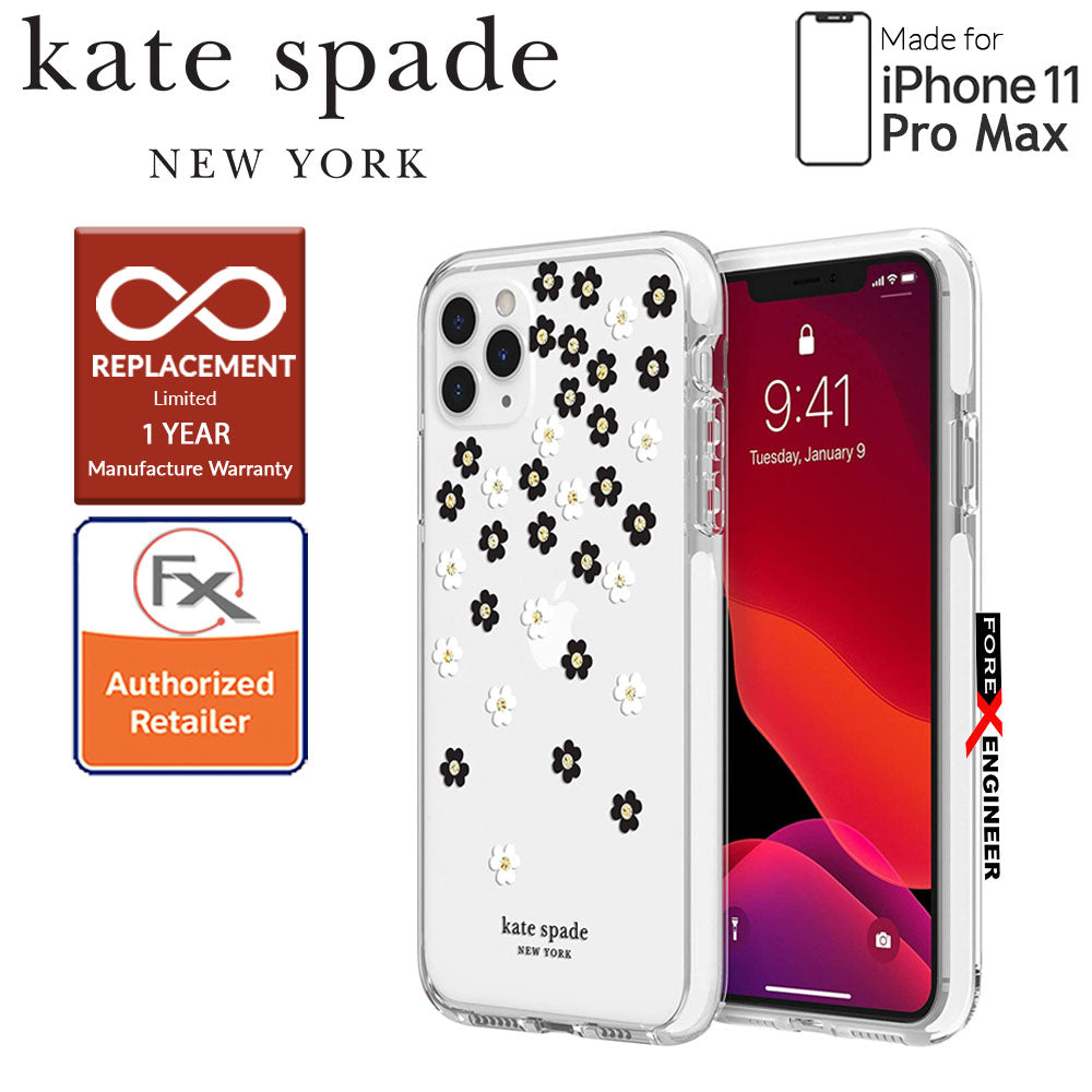 Kate Spade Protective Hardshell for iPhone 11 Pro Max ( Scattered Flowers ) ( Barcode : 191058101105 )