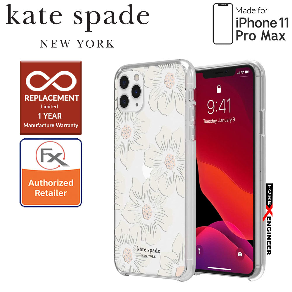 Kate Spade Protective Hardshell for iPhone 11 Pro Max ( Hollyhock ) ( Barcode : 191058101013 )