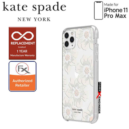 Kate Spade Protective Hardshell for iPhone 11 Pro Max ( Hollyhock ) ( Barcode : 191058101013 )