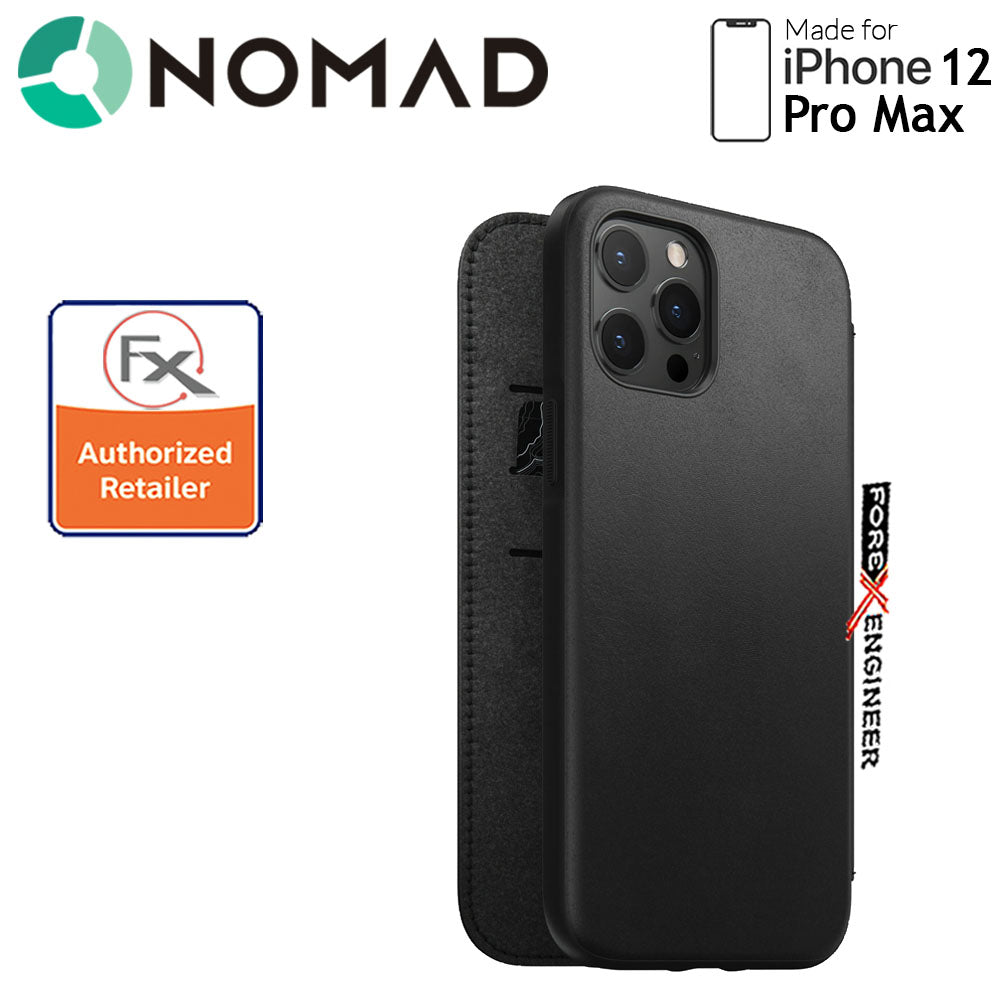 Nomad Rugged Folio Case for iPhone 12 Pro Max - Black ( Barcode : 856500019147 )