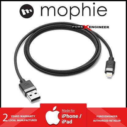 Mophie USB-A to Lightning Cable 1m - Black ( Barcode : 848467093711 )