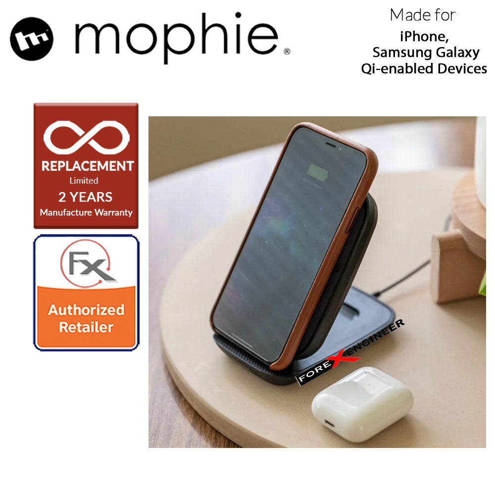 Mophie Wireless Charging Stand ( Fabric ) 10W sleek and adjustable ( Barcode : 840056104860 )