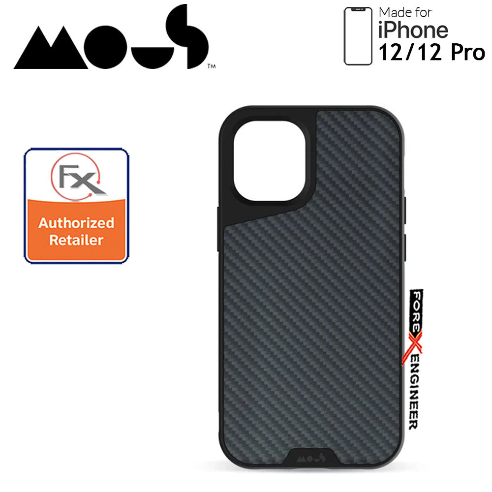 Mous Limitless 3.0 for iPhone 12 - 12 Pro 5G 6.1" - Air Shock High Impact Material Case -  Aramid Carbon Fibre (Barcode : 5060624483868 )