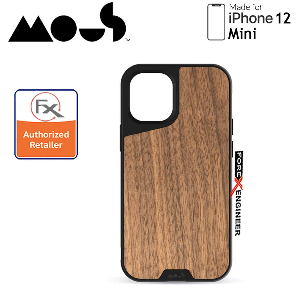 Mous Limitless 3.0 for iPhone 12 Mini 5G 5.4" - Air Shock High Impact Material Case -  Walnut (Barcode : 5060624483820 )